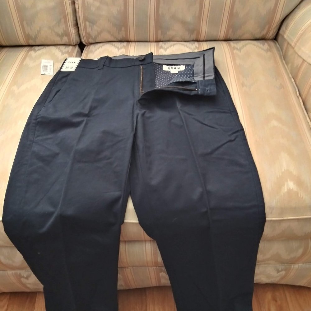 Pleated Pants Color Blue 34x30